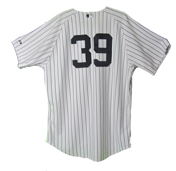 Darryl Strawberry Game Worn and Signed Yankees 2012 Old-Times Game Jersey